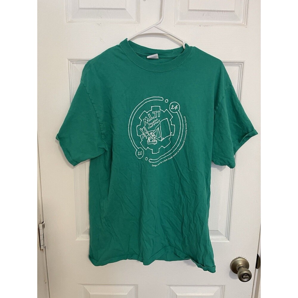 Maranacook Community Middle School MLTI Student Conference T-shirt Green Large